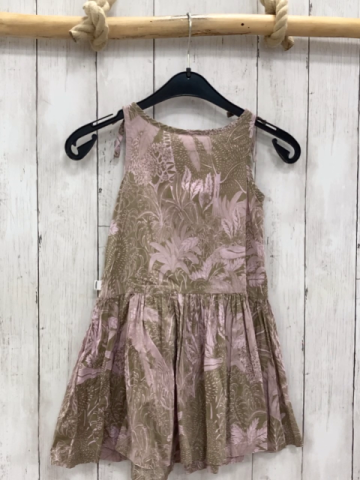 Lacoste Kleid  Gr. 104  sand flieder Blumen Krokodil