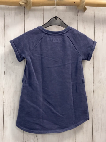 H&M T-Shirt Gr. 92  blau Häkelei