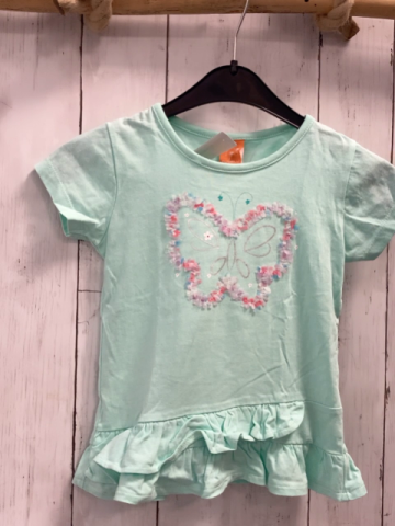 Pusblu T-Shirt Gr. 92  mint Schmetterling