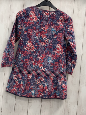 Esprit  Kleid  Gr. 116  blau Blumen 
