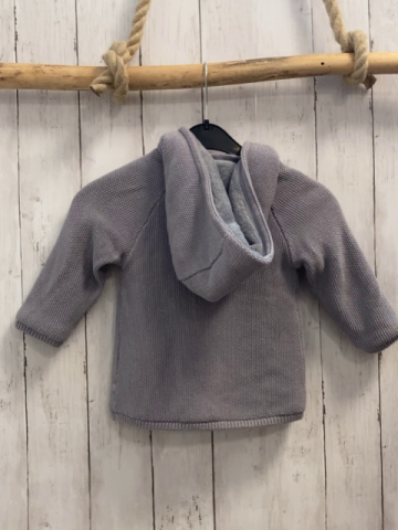 Obaibi  Strickjacke  Gr. 86  grau Strick Teddyfutter 