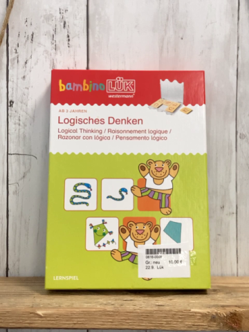 Lük  Lernspiel  Bambino Lükkasten + Heft Logisches Denken 1 