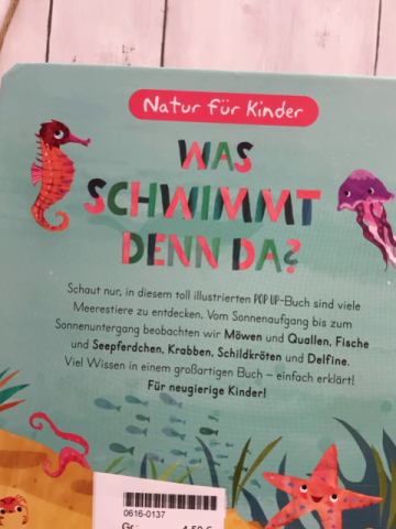   Pappbuch Was schwimmt denn da