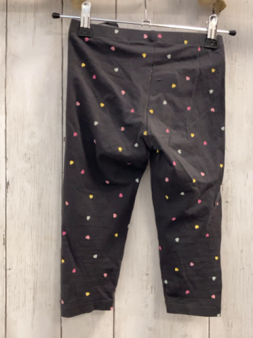 H&M  Caprileggings  Gr. 128  dunkelgrau bunte Herzen 