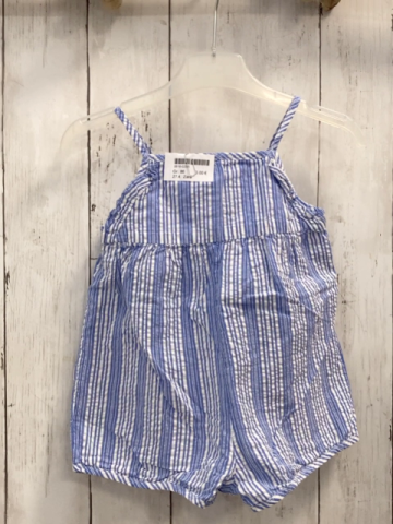 Zara  Playsuit  Gr. 86  hellblau weiße Streifen 
