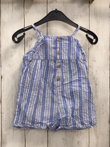 Zara  Playsuit  Gr. 86  hellblau weiße Streifen 
