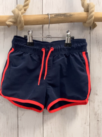   Sportshorts  Gr. 110  blau roter Bund + rote Kordel