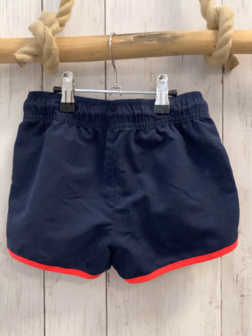   Sportshorts  Gr. 110  blau roter Bund + rote Kordel