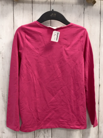 H&M  Langarmshirt  Gr. 140  pink Kürbis Katze 