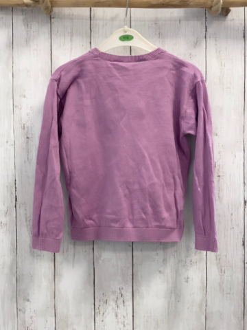 H&M  Pullover  Gr. 116  lavendel Srick Hase mit Schleife 