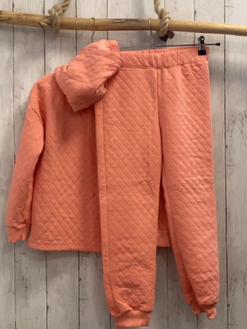 2 tlg H&M  Pullover + Jogginghose  Gr. 134  orange Rauten 