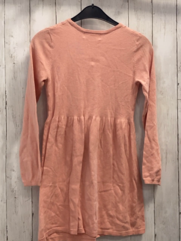 H&M  Kleid  Gr. 134/140  rosa Strick Rippen mit Lochmuster 