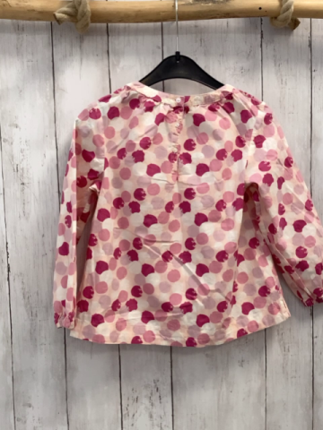Vertbaudet  Bluse  Gr. 104  rosa bunte Punkte 