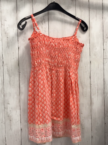 GAP  Kleid  Gr. 152  hellrot weiß beige Blumen 