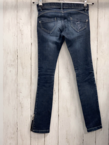 Calvin Klein Jeans  Hose  Gr. 152  blau Jeans Reißverschlüsse am Hosensaum 