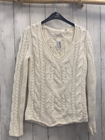 Marc O´ Polo  Pullover  Gr. 158  weiß Strick Zöpfe 