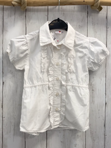 Pre Natal  Sommerbluse  Gr. 98  weiß Rüschen 