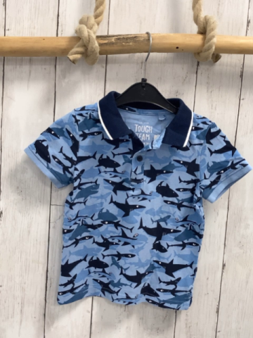   Poloshirts  Gr. 104  hellblau Haie blauer Polokrageb