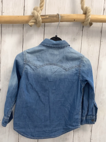 Benetton  Hemd  Gr. 92  blau Jeans 