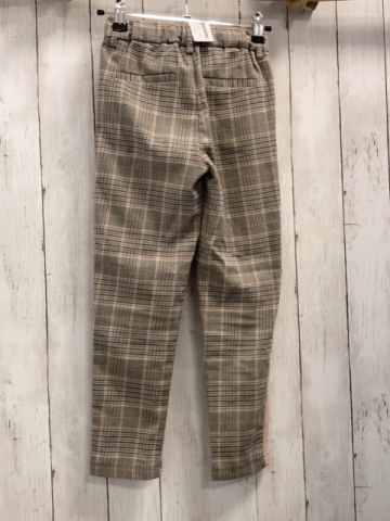 Only Jogginghose Gr. 134  grau rosa schwarz kariert rosa Streifen Bund verstellbar