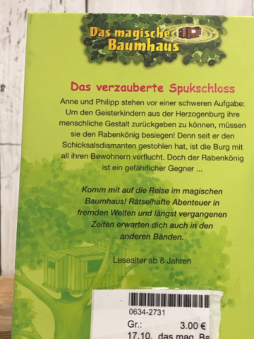 das magische Baumhaus Buch Das verzauberte Spukschloss