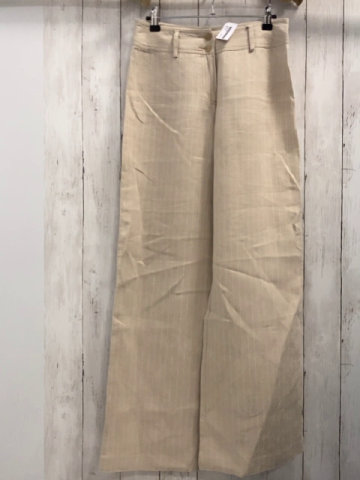  Hose  Gr. 36  beige weiße Streifen (100% Leinen) 