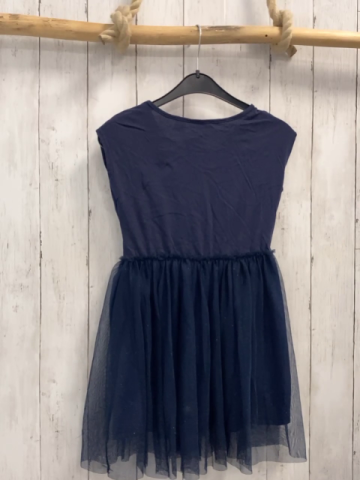 H&M  Kleid  Gr. 122  blau Elsa Tüllüberrock mit Glitzerpunkten 