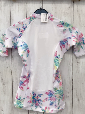 Decathlon  UV-Schutzshirt  Gr. 140  weiß Blumen 