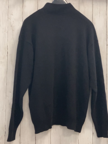 Lacoste  Pullover Gr. M schwarz Strick Reißverschluss 51% Schurwolle