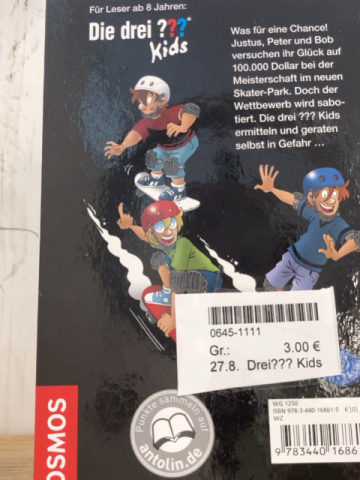 Drei??? Kids  Buch Tatort Skater-Park 