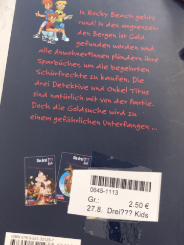 Drei??? Kids  Taschenbuch Fluch des Goldes 