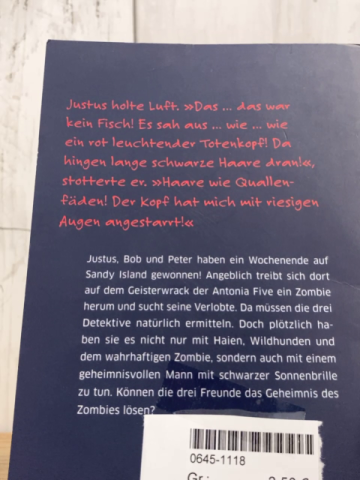 Drei??? Kids  Taschenbuch Zombie-Alarm