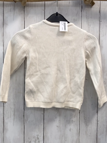   Strickjacke  Gr. 98  creme Rippen