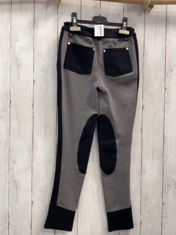   Reithose  Gr. 140  grau chwarz 