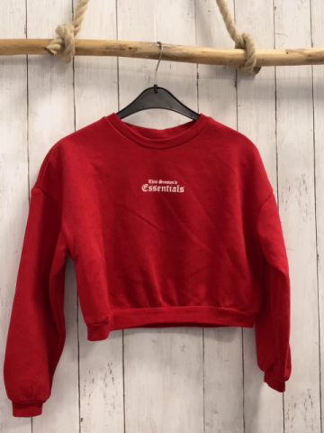 H&M Pullover  Gr. 152  rot weiße Schrift 