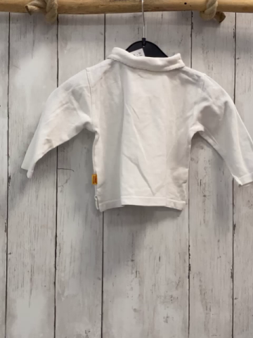 Steiff  Poloshirt lang  Gr. 74  weiß 