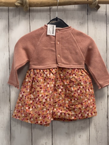 neu Mayoral  Kleid  Gr. 74  rosa Strickoberteil Rock mit bunten Blumen NP 32,95 € 