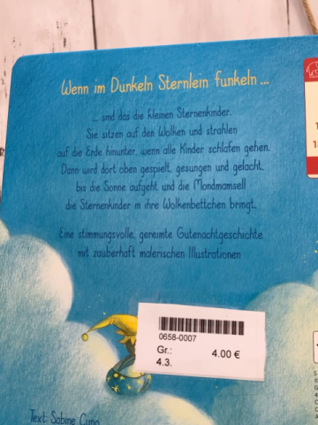  Pappbuch Wenn im Dunkeln Sternlein funkeln