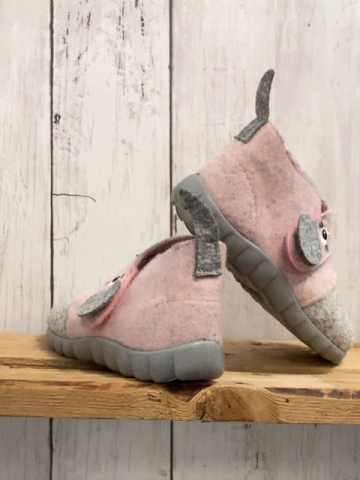 Elefanten  Hausschuhe  Gr. 23  rosa grau Tiergesicht 