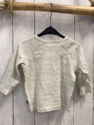 Bornino Langarmshirt Gr. 62  weiß graue streifen Esel