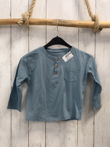 reserved Langarmshirt Gr. 104  blau Brusttasche