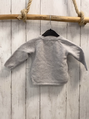 Sterntaler Pullover Gr. 62  grau Strick Stern