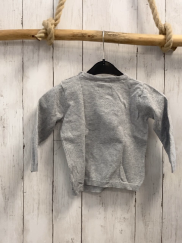 H&M Pullover Gr. 86  grau Strick Bär