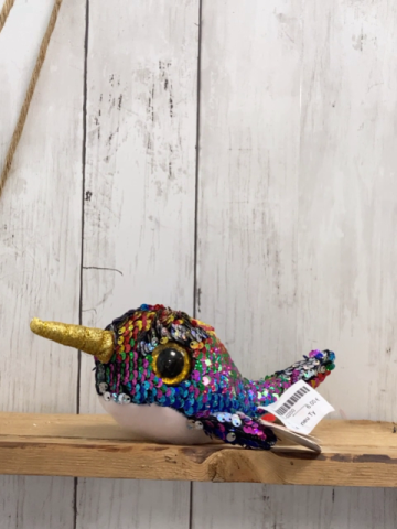 neu Ty  Plüschspielzeug  bunter Einhornfisch Calypso 