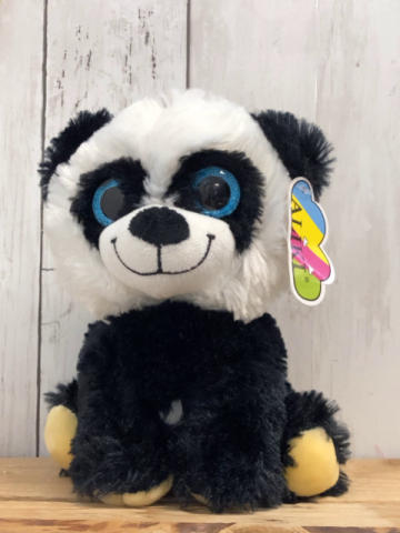 neu  Plüschspielzeug  schwarz weißer Hund 