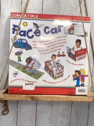 neu  Pappspielzeug  Race a  Car Buch umbaubar zu Fahrzeug 