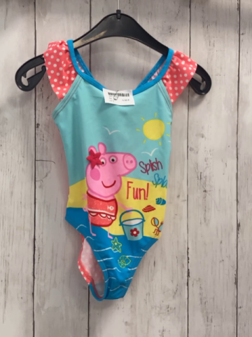   Badeanzug Gr. 92  hellblau gelb blau Peppa Pig 