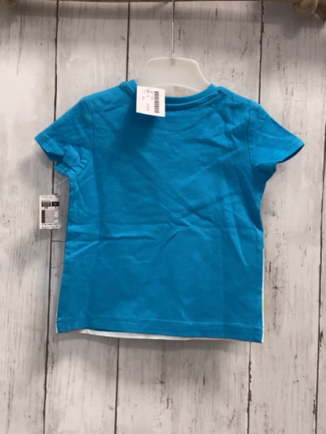 neu  T-Shirt  Gr. 74  hellblau Schildkröte Schrift 