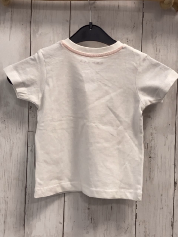 neu Nutmeg  T-Shirt  Gr. 80  weiß bunt Schrift Sterne 