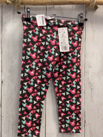 neu  Leggings Gr. 98  dunkelgrau Minnie Mouse Köpfe reiecke 